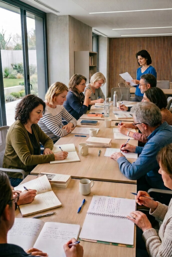 Atelier collectif d'écriture, dirigé par Sandra Schuhler Bastian