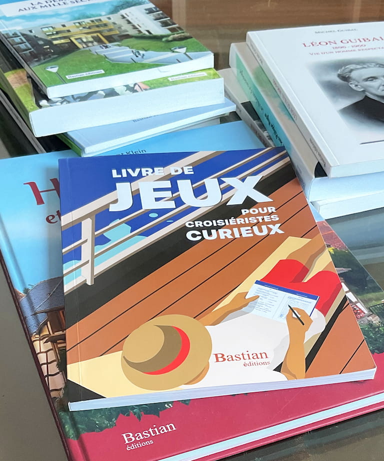 Pile de livres édités par la Maison Bastian